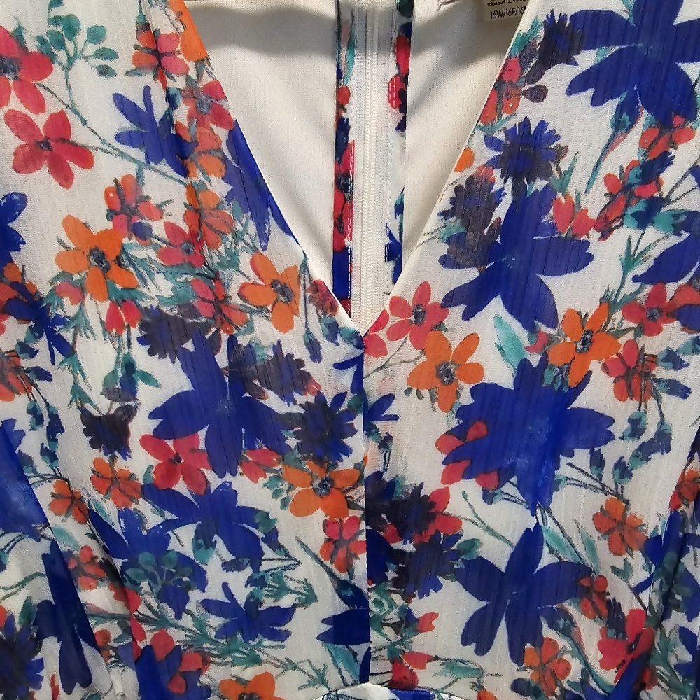 Floral print middie dress